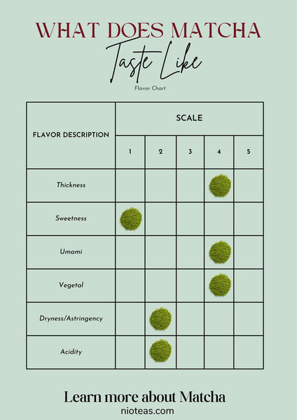 Matcha Taste and Nutrition
