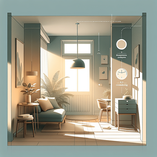 a peaceful corner of a home with natural light