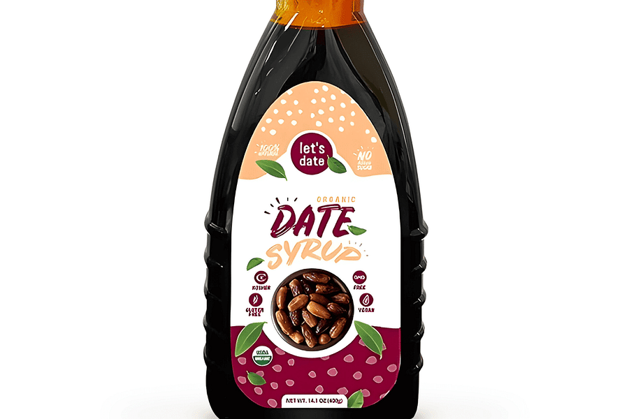 date syrup bottle