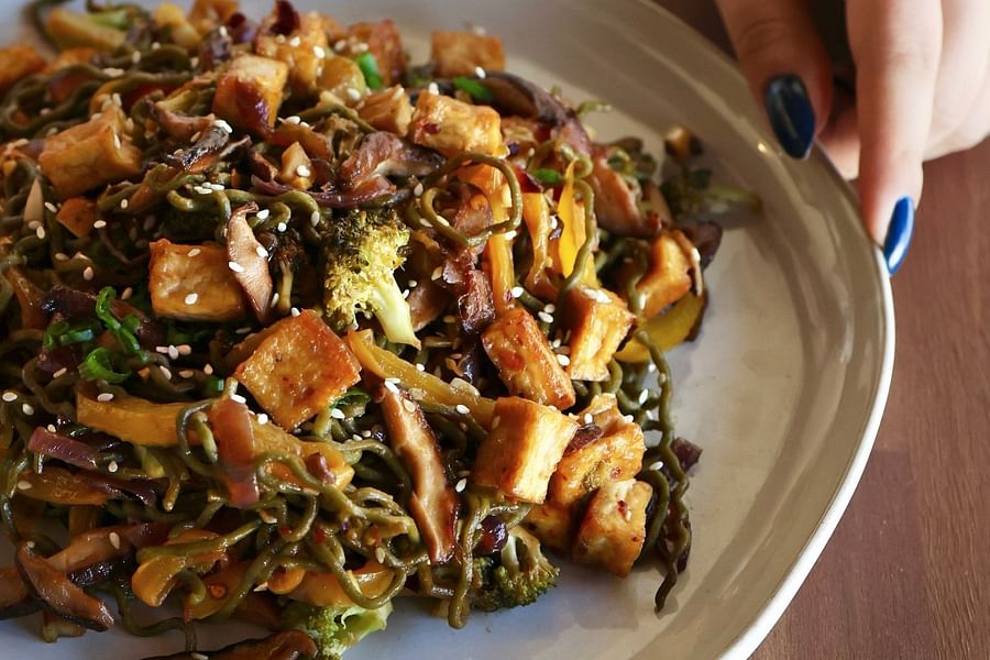 Matcha Tofu Stir-fry