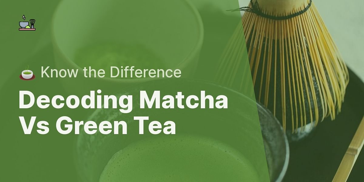 Matcha Vs Green Tea Understanding the Differences and Health Benefits