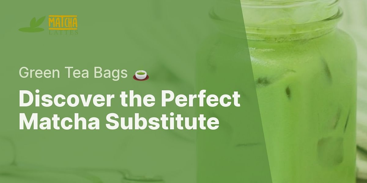 Can I use blended green tea bags as a substitute for matcha?